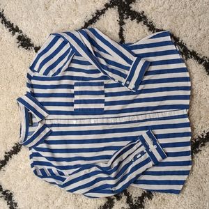 New York & Company Striped Dress Shirt XXL